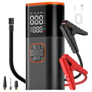 Digital Display Portable Tire Inzzator, USB Rechargeable